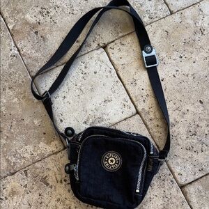 Kipling Black Small Crossbody Belt Bag